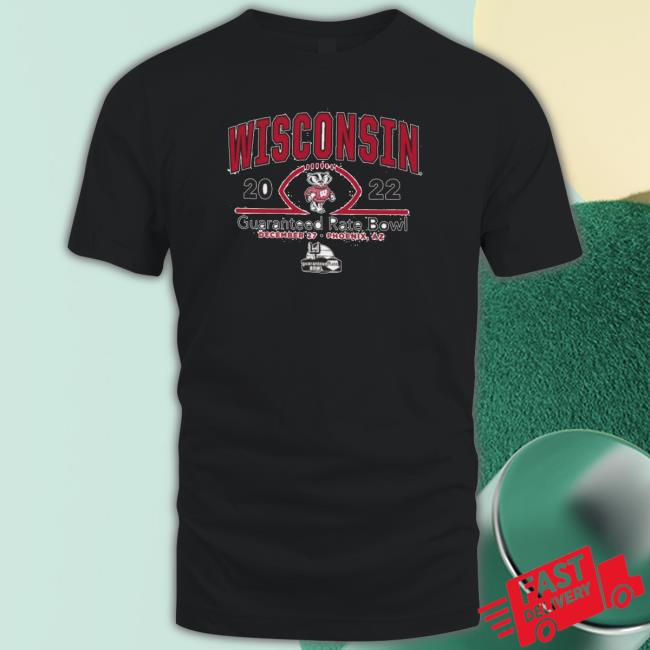Guaranteed Rate Bowl 2022 Wisconsin Badgers Logo Hooded Sweatshirt Guaranteed Rate Bowl 2022 Wisconsin Badgers Logo Crewneck Sweatshirt