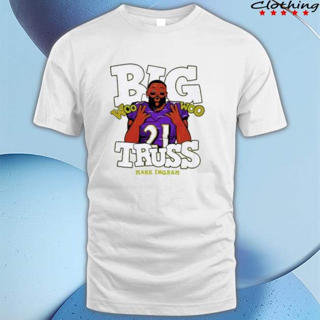 Woo Big Truss Mark Ingram Funny Cute Art Football Crewneck Sweatshirt