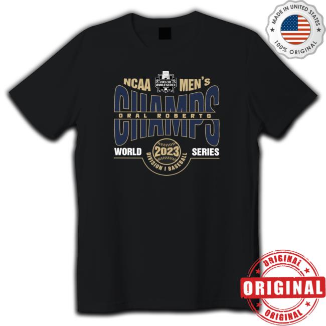 Ncaa Men’S Division I Baseball Champs Oral Roberts Logo shirt, hoodie, tank top, sweater and long sleeve t-shirt