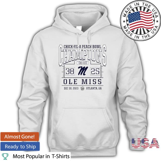Original Ole Miss Rebels 2023 Peach Bowl Champions Shirt