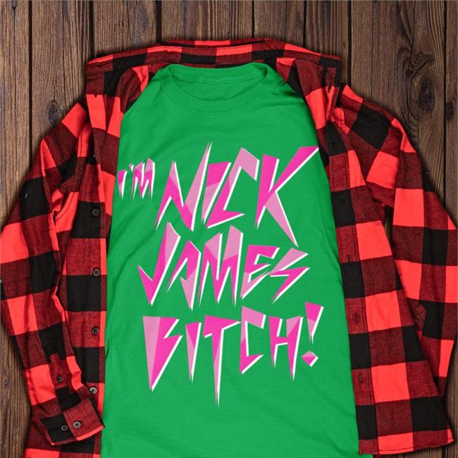 Nicki Mina Merch I'm Nick James Bitch Shirt Nickiminajofficial