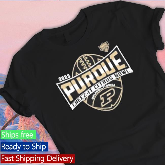 Official Purdue Merchandise Purdue Citrus Bowl Bound Black Tee