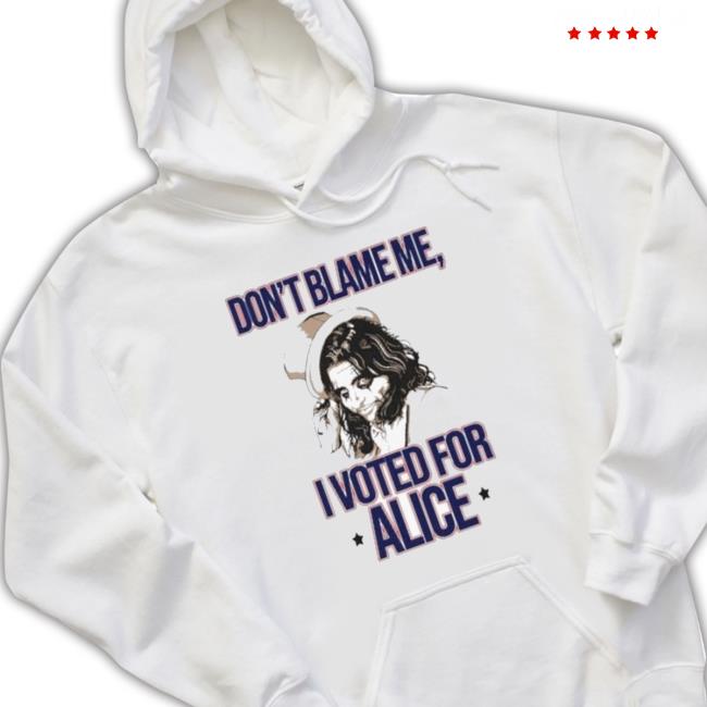 Official Alice Cooper Don’T Blame Me I Voted For Alice T-Shirt
