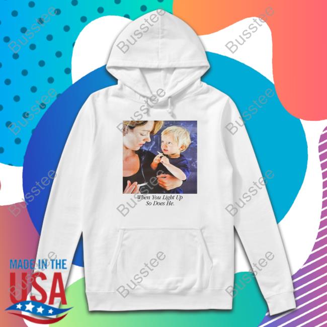 The Goodshirts Shop When You Light Up So Does He Tee