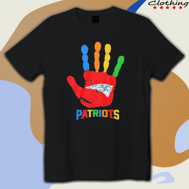 New England Patriots Hand Autism 2023 Shirt
