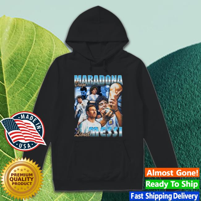 Messi-Maradona Vintage Bootleg Style Crewneck Sweatshirt