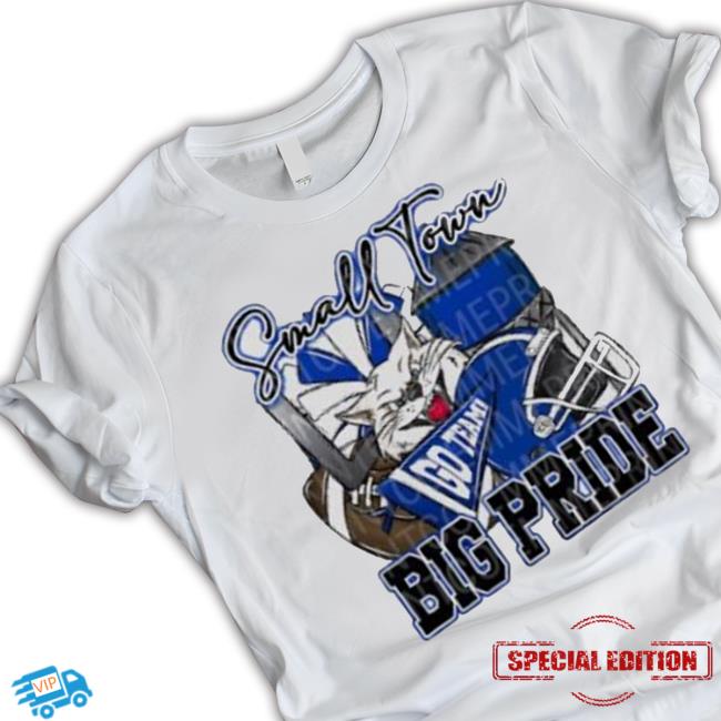Small Town Go Team Big Pride Wildcats Football Sublimation Design Shirt