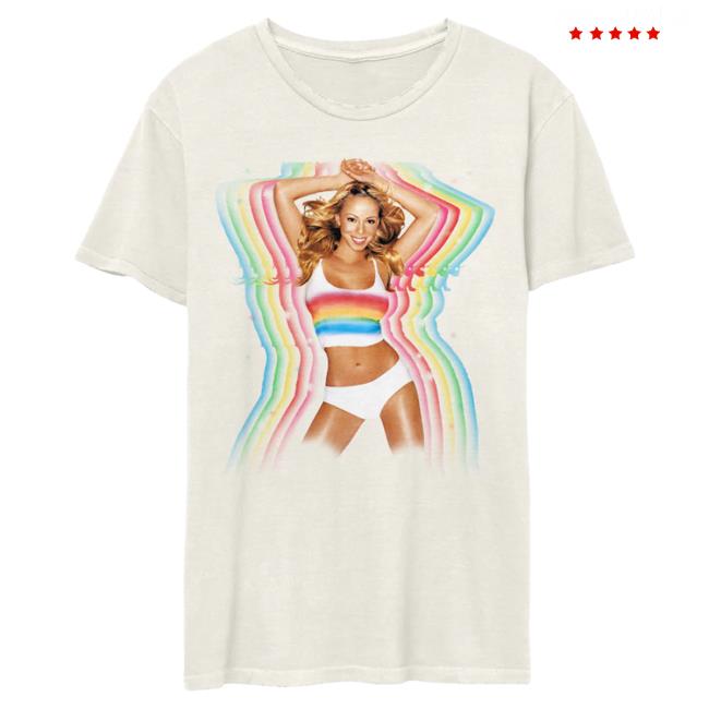 Official Mariah Carey Merch Store Shop Rainbow Aura Top Shirt MariahCarey