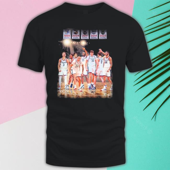 5-Time Uconn Men’S Basketball Team National Champions Shirt