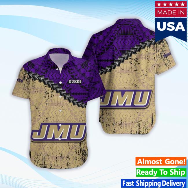 James Madison Dukes 3D Hawaiian Sweaters Grunge Polynesian Tattooncaa Summer Beach For Fans Gift
