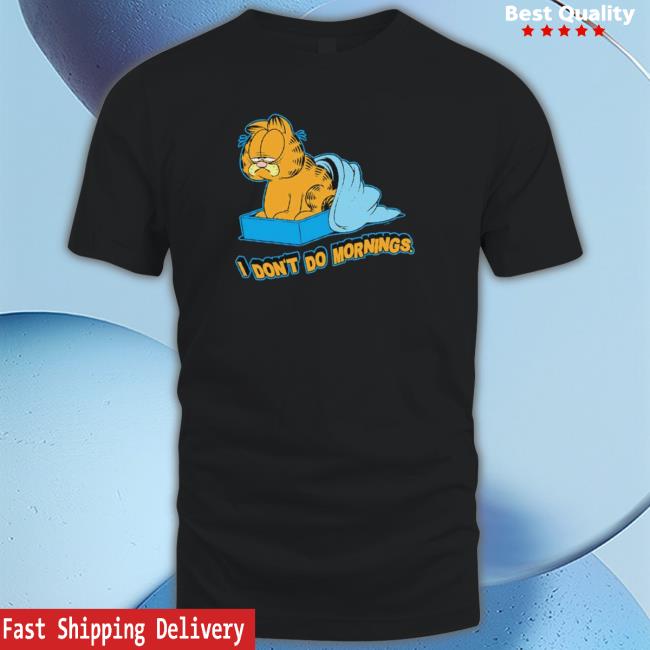 I Don’T Do Mornings Garfield shirt, hoodie, tank top, sweater and long sleeve t-shirt