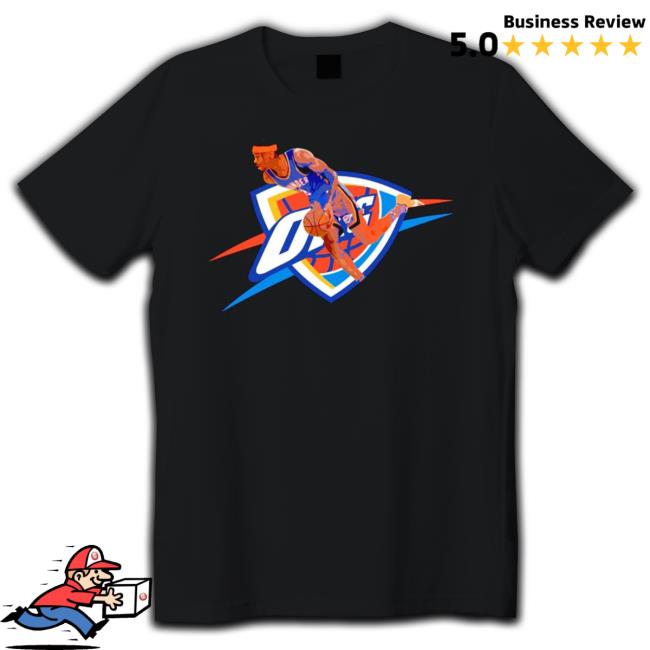 Oklahoma City Thunder Shai Gilgeous-Alexander In Action T-Shirt Oklahoma City Thunder Shai Gilgeous-Alexander In Action shirt