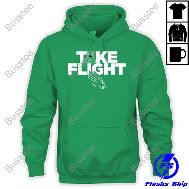 Mean Green Sports Take Flight American Hoodie