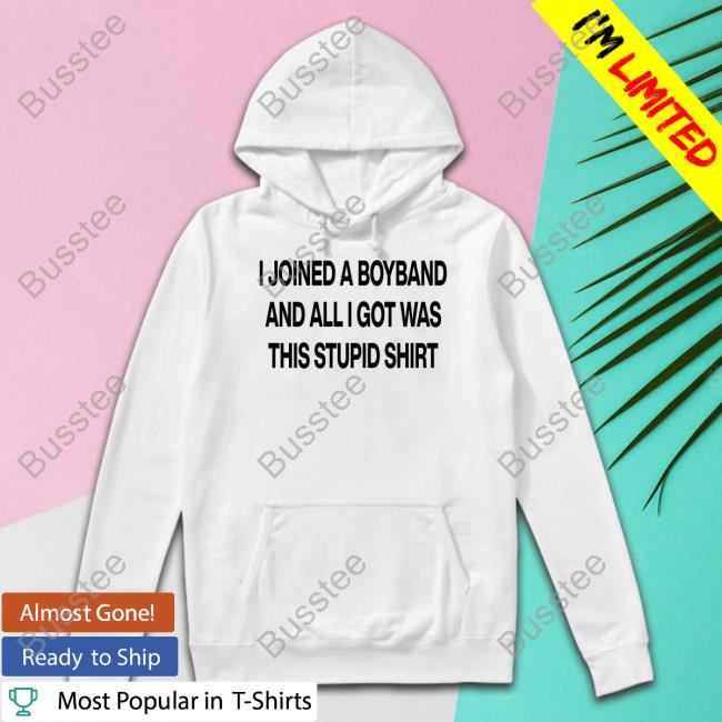 I Joined A Boyband And All I Got Was This Stupid Shirt Tee Shirts Boyband I Joined A Boyband And All I Got Was This Stupid Shirt T Shirt Aloneinaboyband