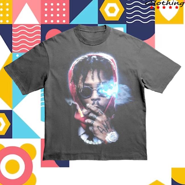 Official 999 Club Juice Wrld Merch Store Bad Boy Top Shirt Washed Grey 999Club Clothing JuiceWrld