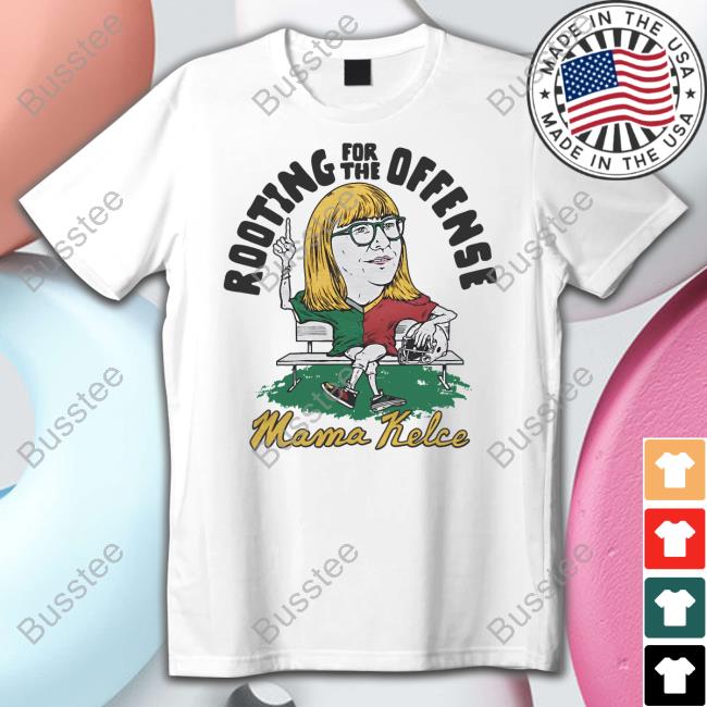 Homage Store Mama Kelce Rooting For The Offense Long Sleeve Tee