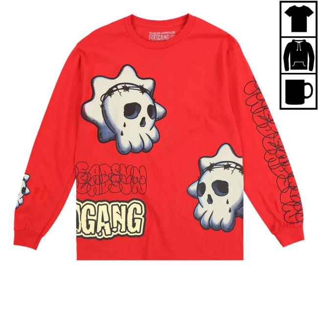 Glogangworldwide Store Skull Graf Love Tank Top