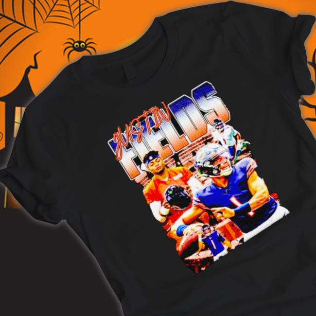 Justin Fields Picture Collage Sweater Justin Fields Picture Collage Tee Shirt