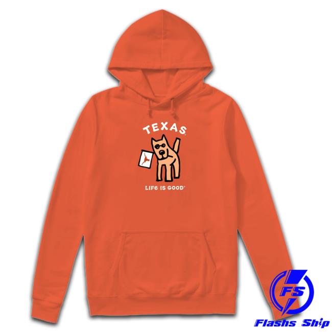 Life Is Good Texas Longhorns Jake Flag Dog 2 Sweater