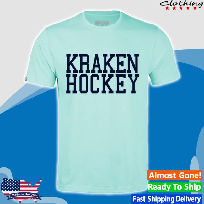 Original Seattle Hockey Team Store Merch Seattle Kraken Ice Blue Richmond Wordmark T-Shirt Seattlehockeyteamstore Shop