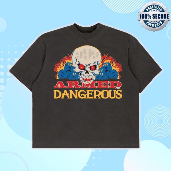 Official 999 Club Merch Store Armed And Dangerous Shirt (Black) 999Club Shop
