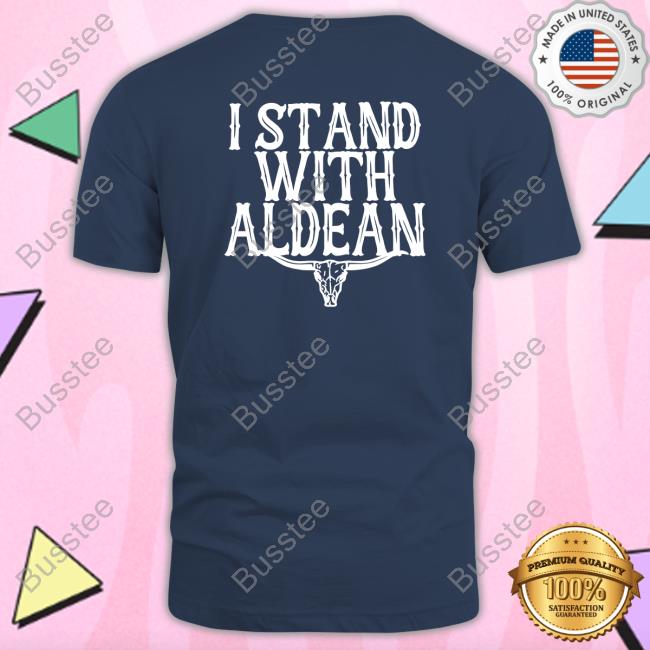 I Stand With Aldean Shirt Irishpeachbackup I Stand With Aldean Tee