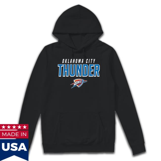 Youth Navy Oklahoma City Thunder Team Wordmark 2023 Shirt