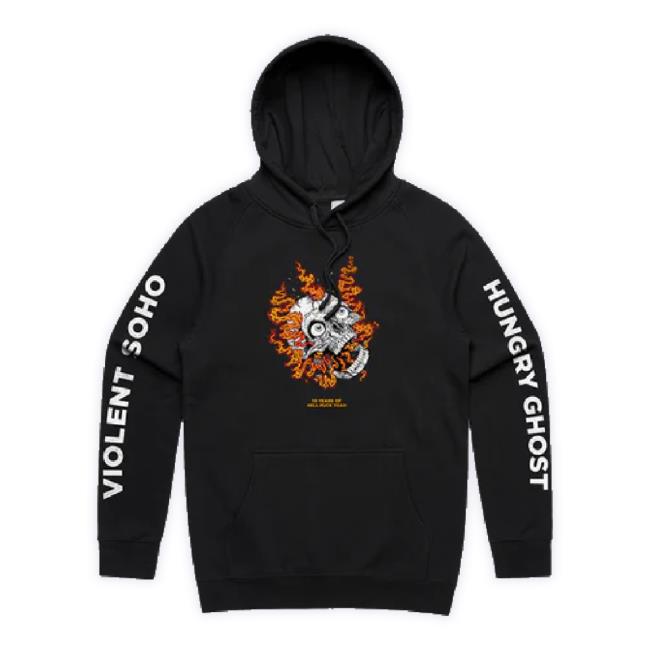 Official Hungry Ghost Anniversary Hood (Black) & Hungry Ghost (10Th Anniversary Edition) Cd Unisex Sweatshirt