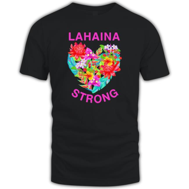 Official Maui Flowers Lahaina Strong Supports Long Sleeve T Shirt