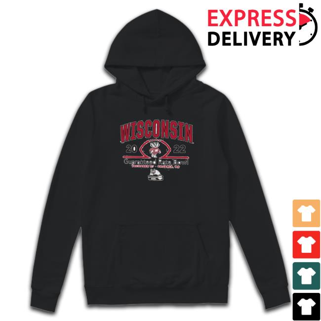 Guaranteed Rate Bowl 2022 Wisconsin Badgers Logo Hooded Sweatshirt Guaranteed Rate Bowl 2022 Wisconsin Badgers Logo Shirt