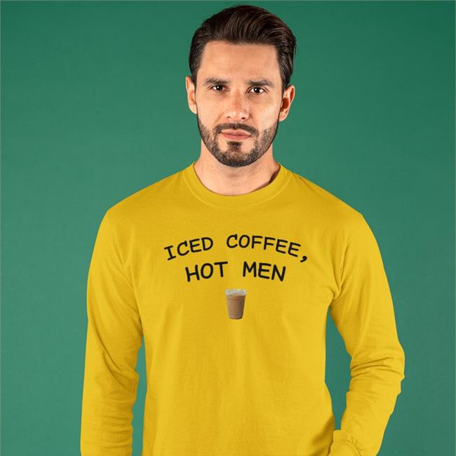 Iced Coffee Hot Men Shirts