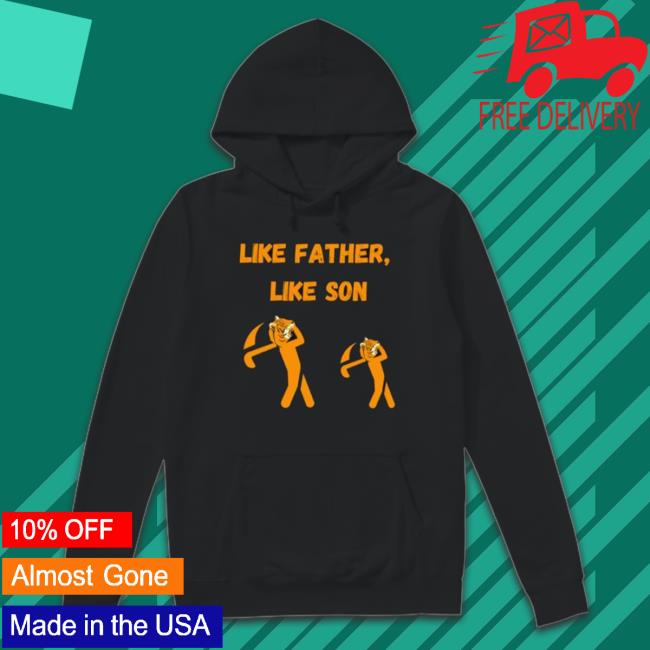 Official Like Father Like Son Tigers Golfing Tiger Woods And Charlie Woods T-Shirt
