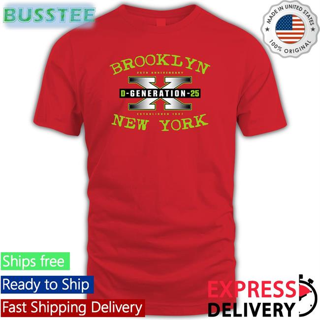 Brooklyn D-Generation 25 New York Shirt Wwe Wweraw
