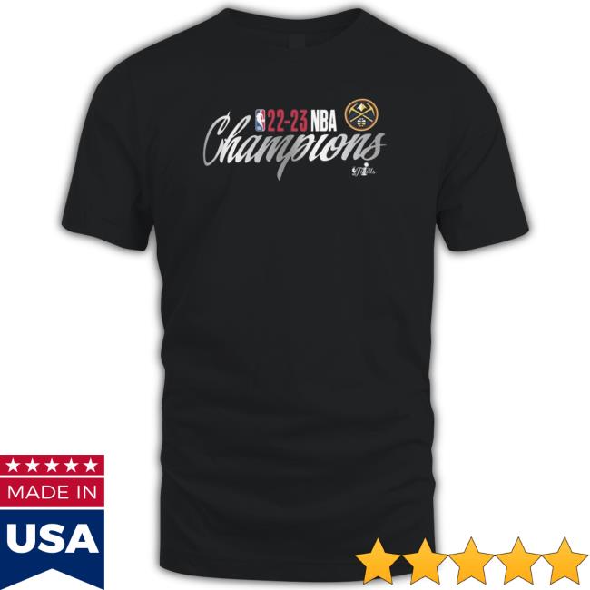 Denver Nuggets 2023 Finals Champions Liquid Silver Shirt