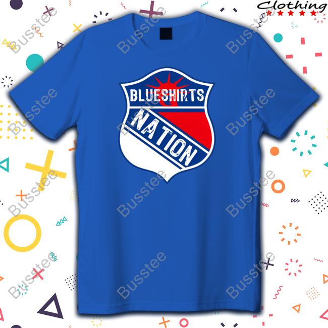 Official Lets Go Rangers Blueshirts Nation Logo Shirts