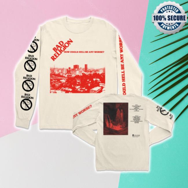 Original Bad Religion Merch Store How Could Hell Be Any Worse Tee (Ivory) Badreligion Shop