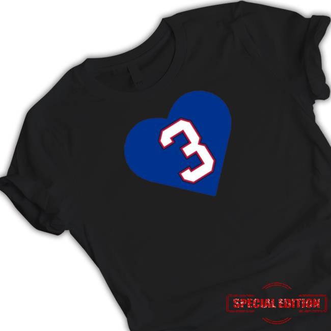 Pray For Damar Hamlin Heart 3 Damar Hamlin Shirt
