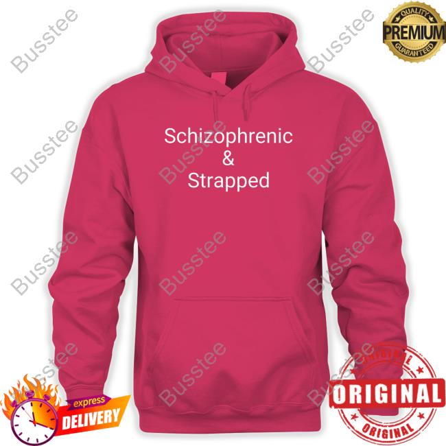 Nsfwcloth Merch Schizophrenia & Striped Hoodie Sweatshirt