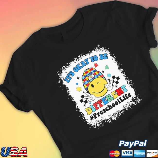 Preschool It’S Okay To Be Different Autism Hoodie