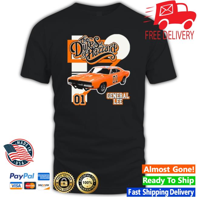 Retro Style General Lee Hazzard Racing Design Dukes Of Hazzard Shirt