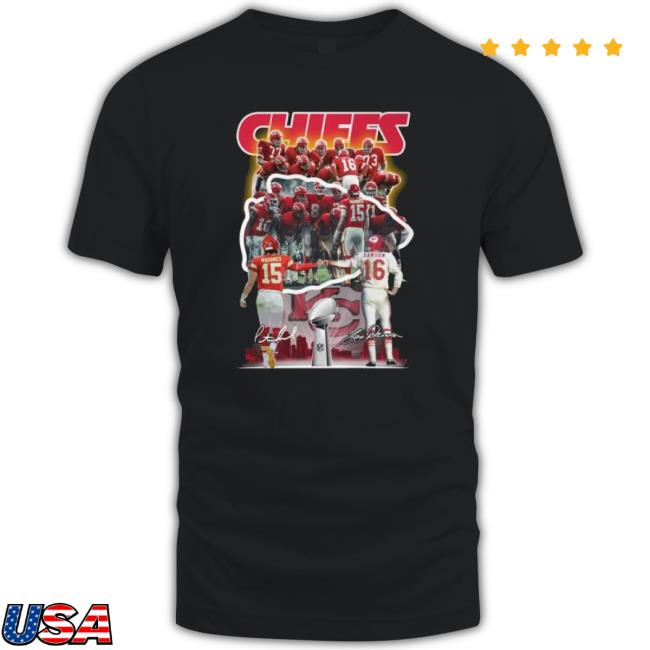 Kansas City Chiefs Mahomes Vs Dawson 15 Vs 16 Signatures 2023 shirt