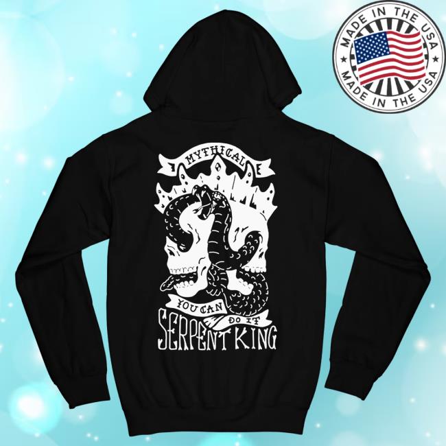 Official Good Mythical Morning Merch Mythical You Can Do It Serpent King Zip Up Sweatshirt Clothing Store Shop