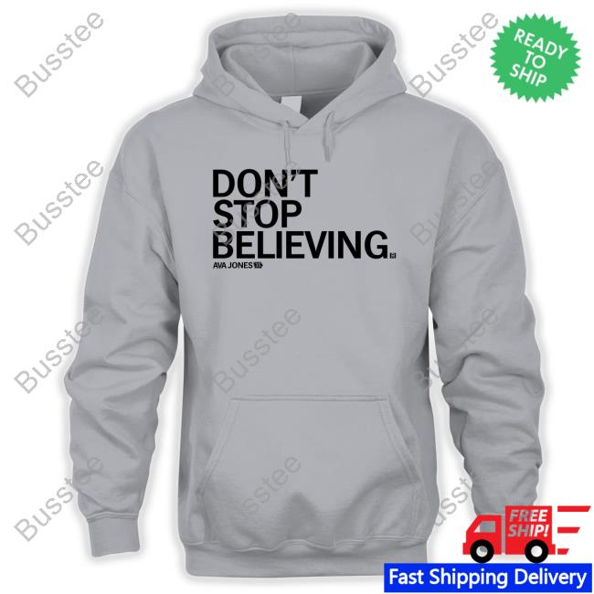 Ray Gun Don't Stop Believing Ava Jones Long Sleeve Tee