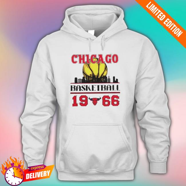 Chicago Bulls Basketball 1966 Skyline Vintage Sweatshirts