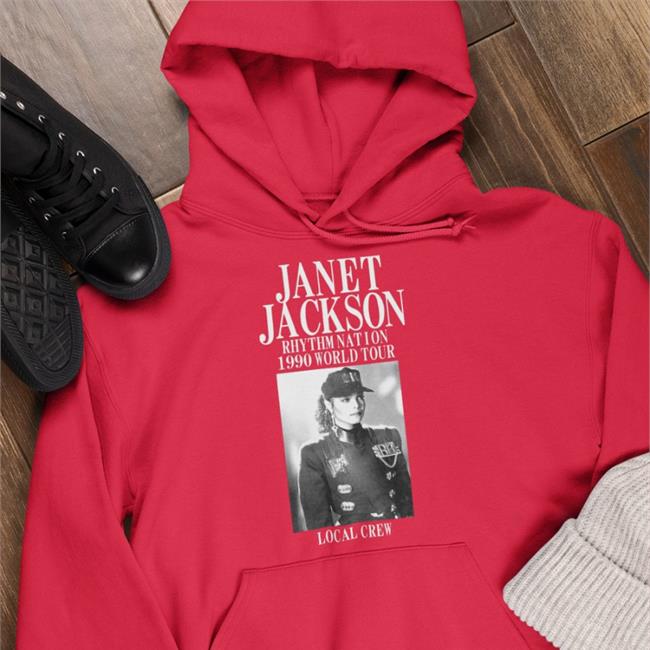 1990 Janet Jackson Rhythm Nation World Tour Shirt
