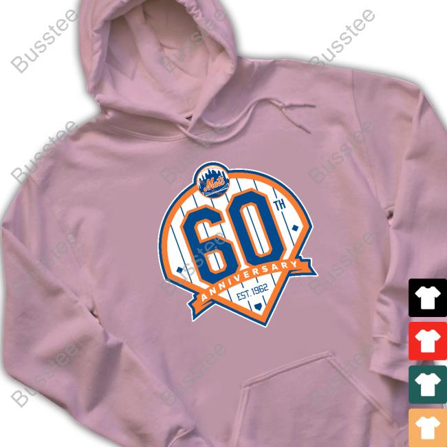 New York Mets 60 Years Aniversary New Shirt