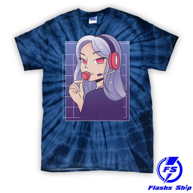 Anime Gamer Girl Lollipop Cute Tie-Dye New Shirt