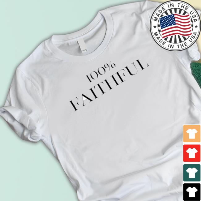 Official Jayde Adams 100% Faithful T-Shirt Official Jayde Adams 100% Faithful Tee