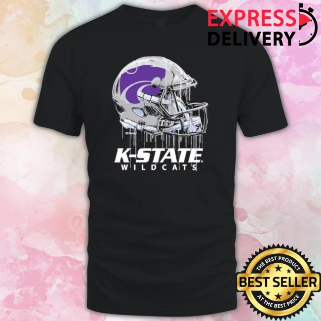 Kansas State Wildcats Toddler Dripping Helmet Hooded Sweatshirt Kansas State Wildcats Toddler Dripping Helmet Long Sleeve Shirt