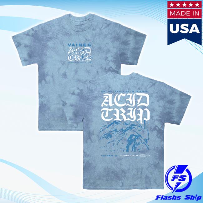 Official Hopeless Records Merch Store Vaines Electric Blue Crystal Wash Hoodie Hopelessrecords Shop